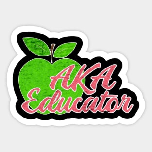 AKA apple educator Sticker